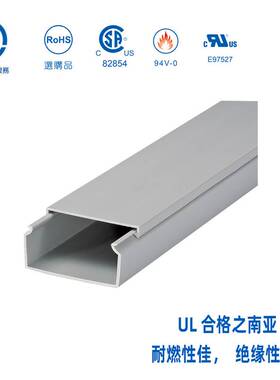 SD-6040 KSS凯士士密封式绝缘配线槽UL认证94V-0防火60*40mm*2m