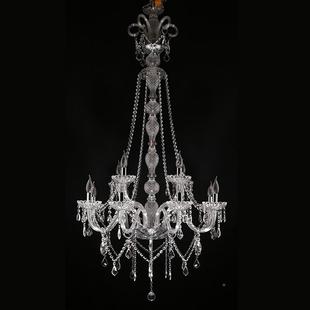 楼梯灯欧式 楼墅客厅灯吊大酒店219旋转楼梯间长别 水晶气吊灯复式