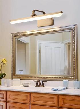 2免打孔卫生间镜前美妆灯lIed式浴室灯欧式梳妆台镜柜化灯洗007手