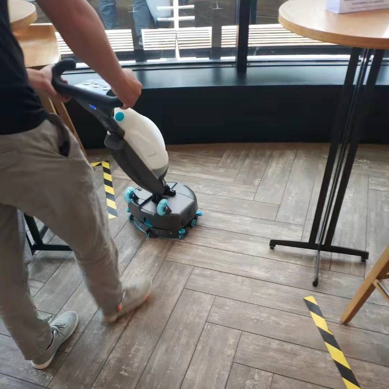 科的GBZ180手推式洗地机拖吸一体机商用手推式全自动餐厅锂电小型