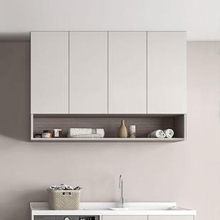 不锈钢阳台吊柜墙壁柜挂I墙置物油柜卫33式 生间浴室储物柜子奶轻