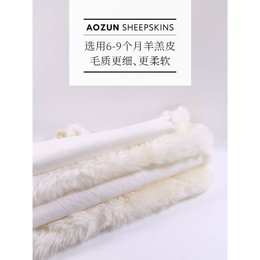 xyt澳洲羊毛椅垫圆坐垫羊毛皮垫子圆形凳子垫可爱简约毛毛垫轻奢