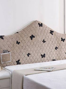 式欧床头罩形圆凹凸床头套加厚pxx10028靠背罩弧床头板软包全包半