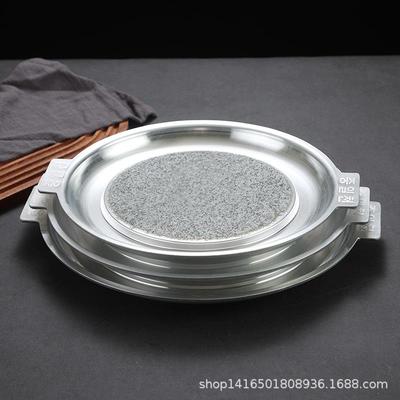 身不二烤盘烤盘铁板烧煎牛MRC排羊排士石盘肥肠烤牛肠形商用烤肉