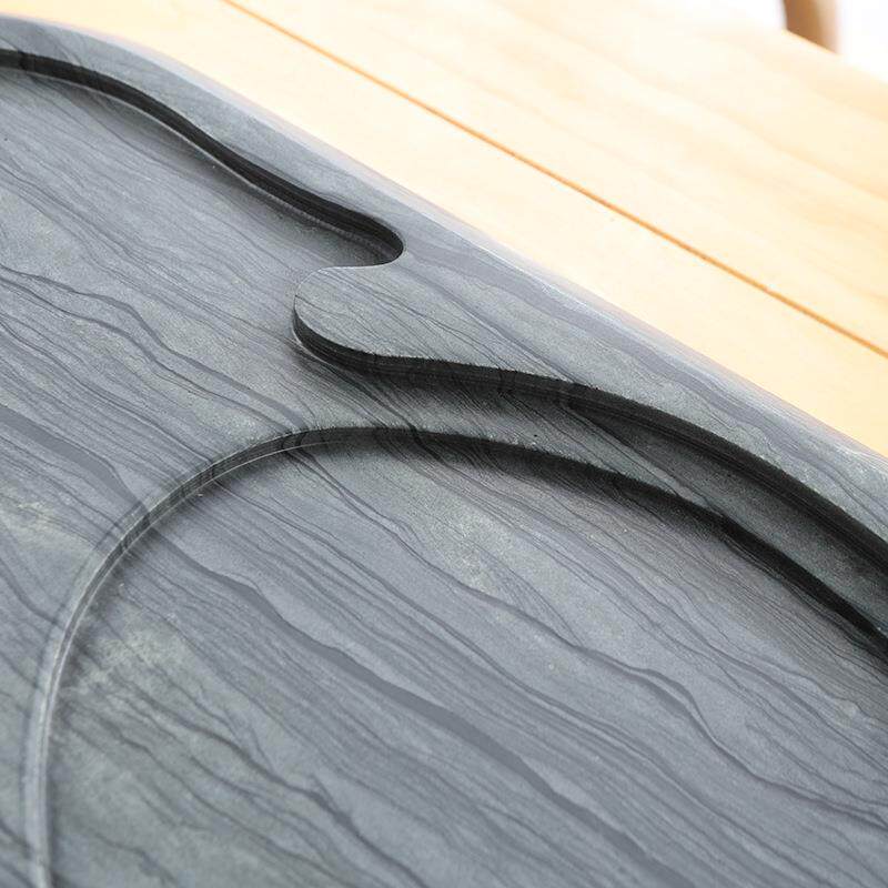 天木纹平步青云石然茶盘排水家简约现代客厅用石盘茶石头单盘整块