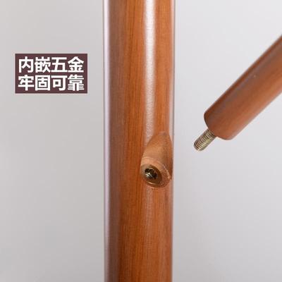 心嘉落挂地衣帽架欧式卧室简易创意木质挂衣NVL悦架衣服架子
