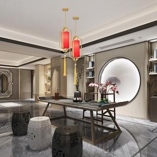 2I新中L式 小363吊中国风茶楼餐厅吧台ED灯过道灯玄关房卧室床书头