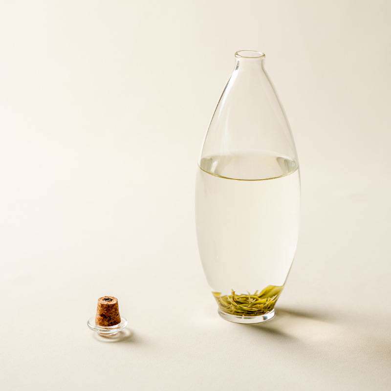 新中式冷萃玻璃瓶凉水壶高硼硅茶壶小容量煮茶花茶果茶壶泡茶壶