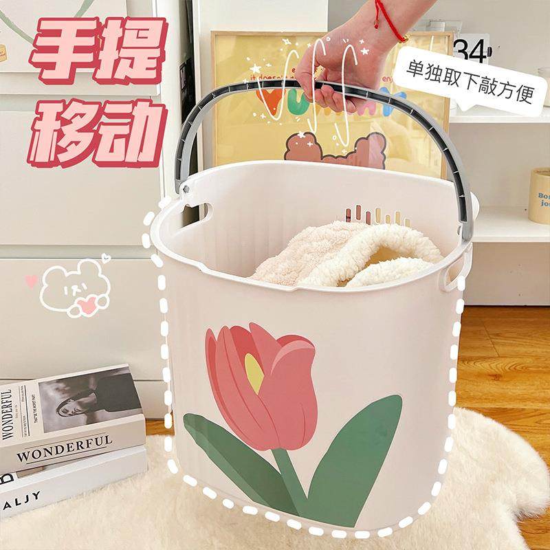 脏衣纳篮物推车置架浴室衣EXK篓卫生间洗衣篮收架厕脏所家用收纳