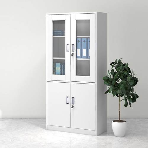 钢柜制件公柜办室档案资料文凭证柜G885收纳铁皮柜矮柜带锁储物更