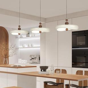 光谱餐厅吊灯饭厅台护眼中吧古山法式 奶全982油风飞碟灯餐桌灯中