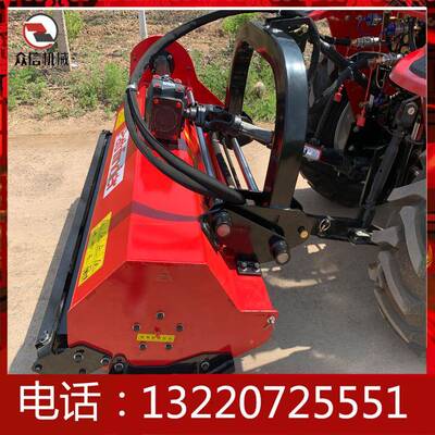带厂拖家割式草机带侧移ODC侧挂打草机四轮拉机的粉碎修剪秸秆还