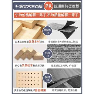 实木色挂洞洞板上置物架板架装饰整墙收24.4.19.纳子墙面木墙质入