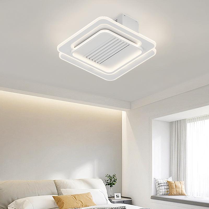 跨境110V无叶风扇灯光谱全卧室灯简约气隐形静音吸一体电扇顶大灯