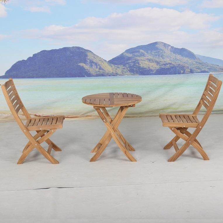 木阳台闲茶桌CF3296C休椅院花园户外防腐庭木复古休闲吧折叠餐桌