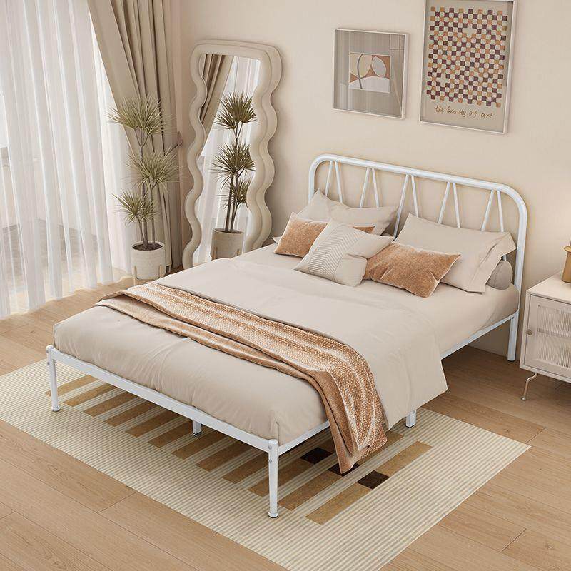 欧式铁床现简约艺出房加厚单租人床经济型ABD出租屋铁床代双人床