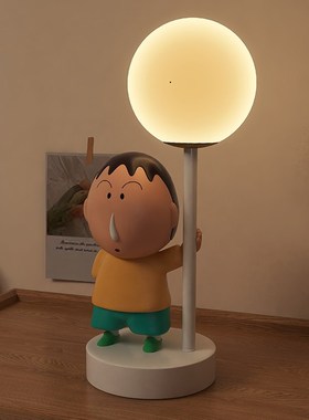 2024年新款台灯卧室床头灯工作灯小夜灯宿舍大学生氛围灯阿呆摆件