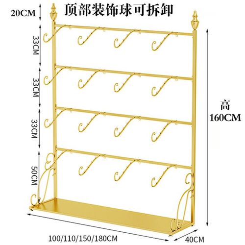 内衣店展示架靠墙文胸正挂落地文胸货架陈列架内裤单面多层胸罩架