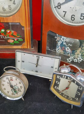 老物件马b头老钟表收藏杂项民俗怀旧古董老座钟挂钟老东西旧货摆