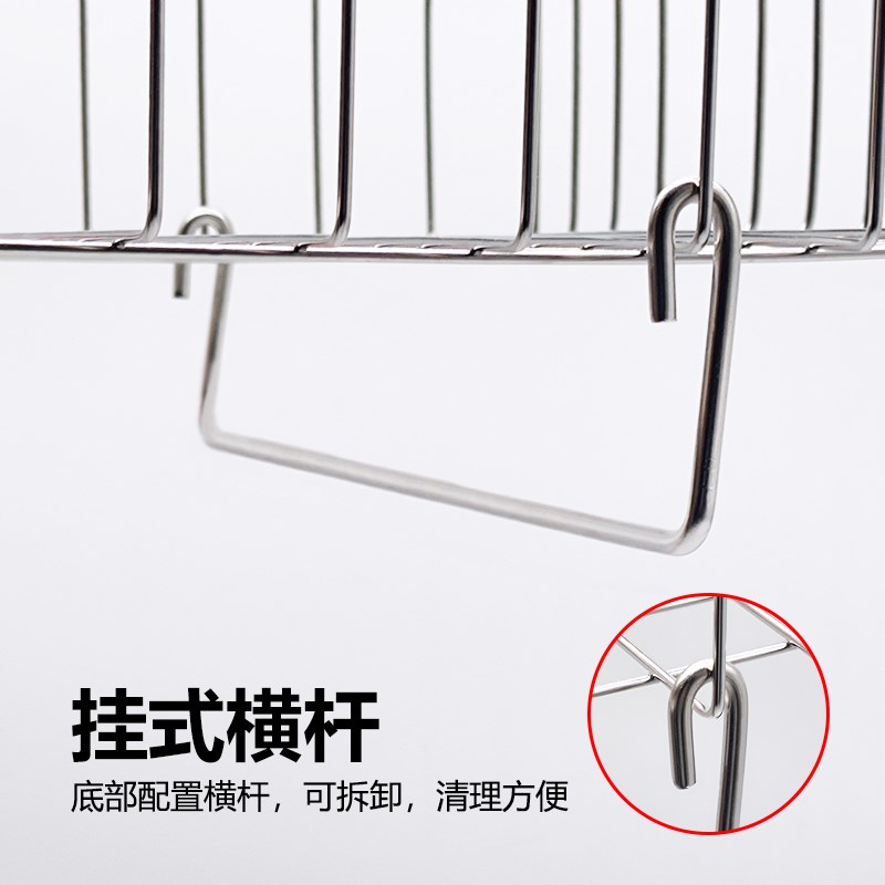 304不锈钢厨房橱柜下方置物架免打孔下挂架悬挂分层架抹布收纳架
