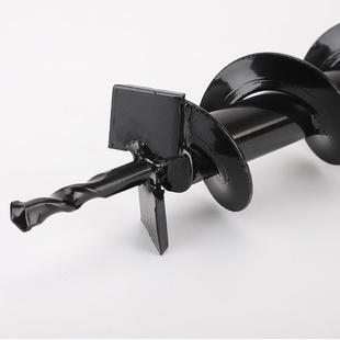 园林地钻头打孔机挖机打钻洞钻头汽油65606螺旋钻杆厂坑家机直销