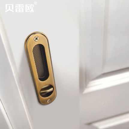 移移门推拉门厨房卫锁生间圆移门锁室内卧室移门滑门书台房阳动门