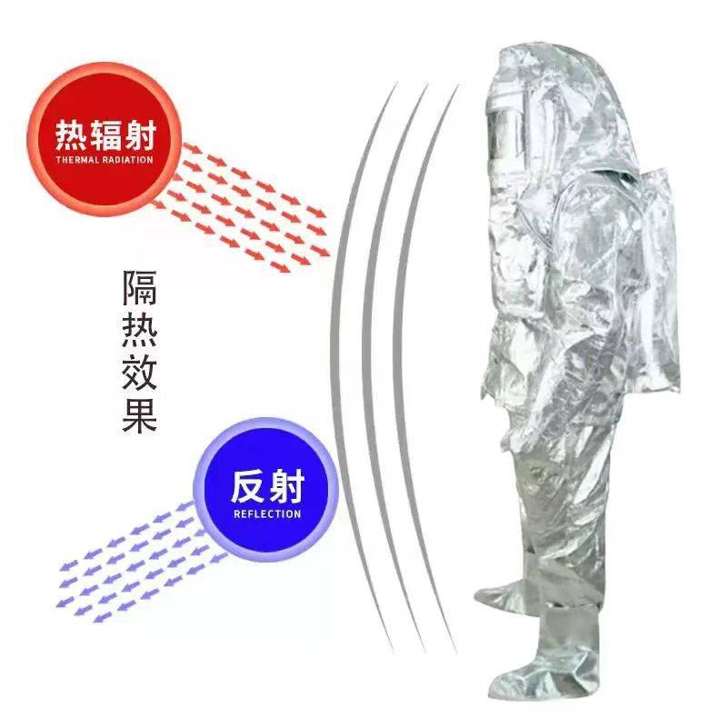美康1000度隔热服防烫高温围裙手套护腿防火服铝箔炼钢服套装