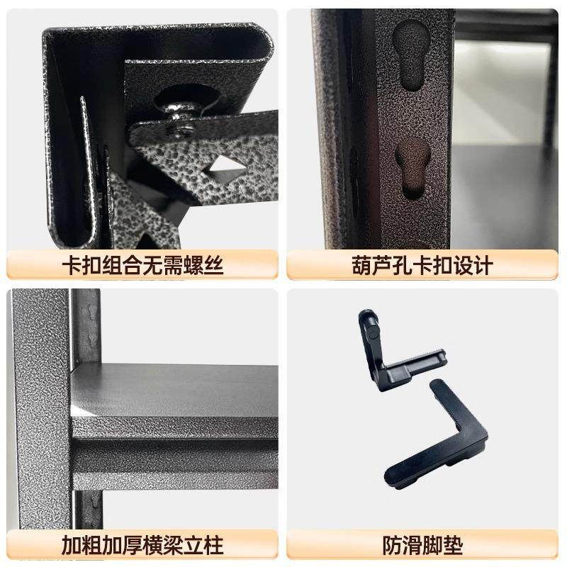 家用置物架市卧室收纳多层阳台杂间仓储货架超快递物品架29摆物放