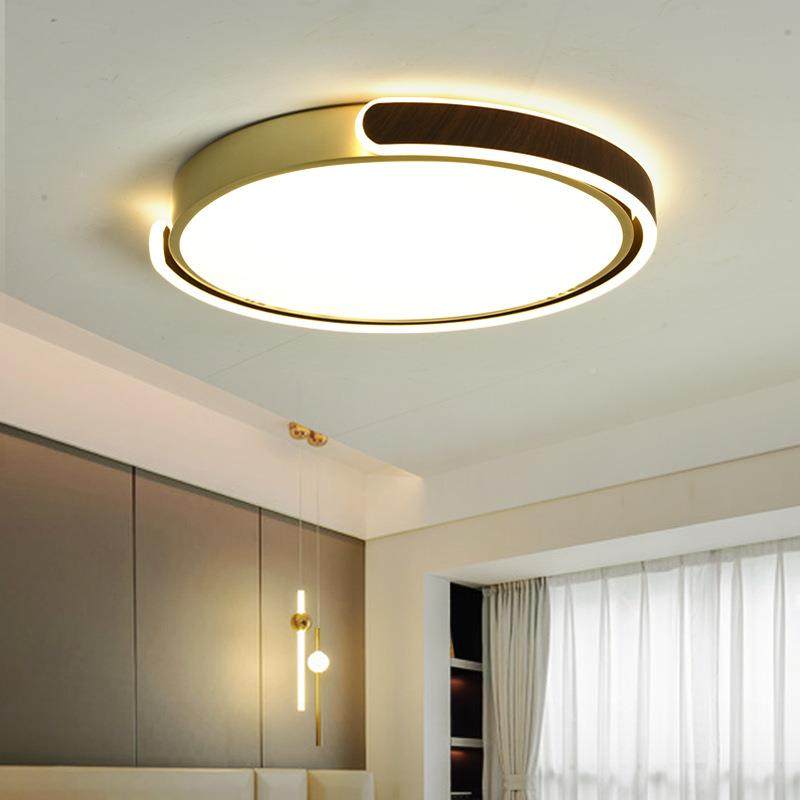 291卧室创意新中式LD吸灯简约现代超薄圆顶形卧室灯书房间中国风E