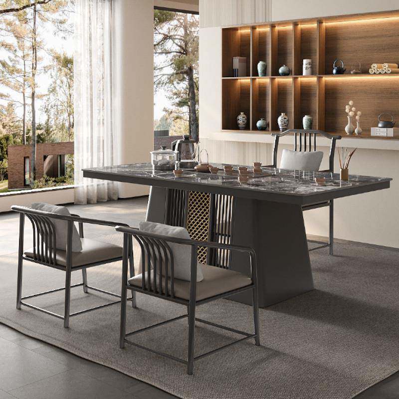 岩板茶桌台茶现代家一体泡茶公桌椅组合办室AXZ阳用台客厅整套