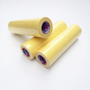 496厂价亮黄美高纹纸粘加厚遮蔽纸石外护墙真漆保分色纸