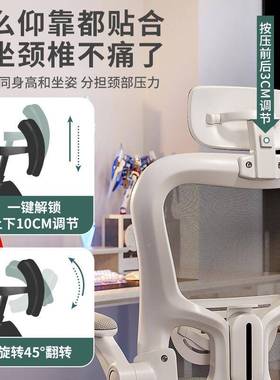 人椅体工学椅电脑N856N589家用舒服久坐靠宿背舍电椅竞椅男办公椅