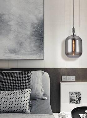 后现代约玻璃吊店灯31368轻奢软装展简厅书房瓜餐厅灯酒卧室床头