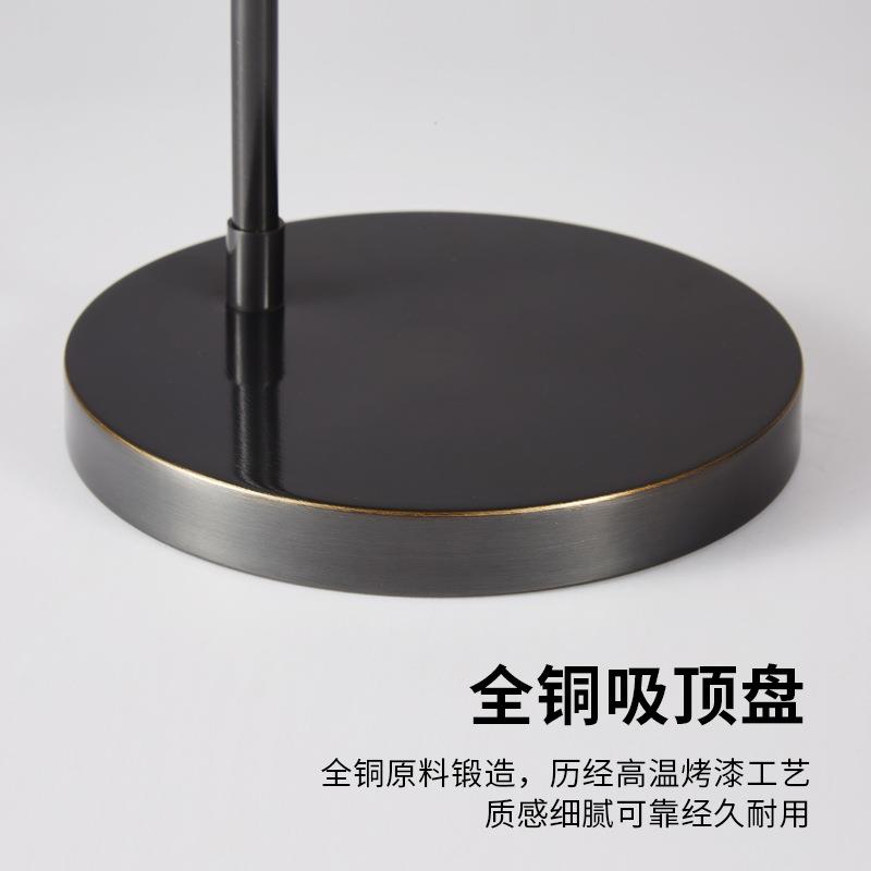 全铜现代简约台灯创意照明灯铜床头XC9196氛围灯台黑灯色高端酒店