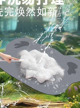 地台垫硅藻泥卫F977MMMM生间水卡通耐脏厕吸所门口脚垫洗手浴垫室