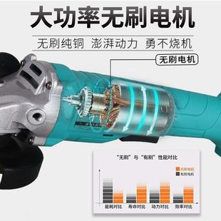 功率锂电角磨多功能打机机磨光手磨机抛光机磨切割机542家大用手
