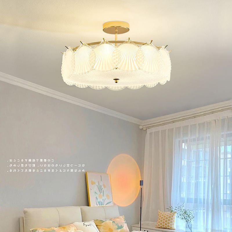 室轻奢法式卧红灯吸灯客厅顶吊灯2025新款奶油网701吊灯灯具大全