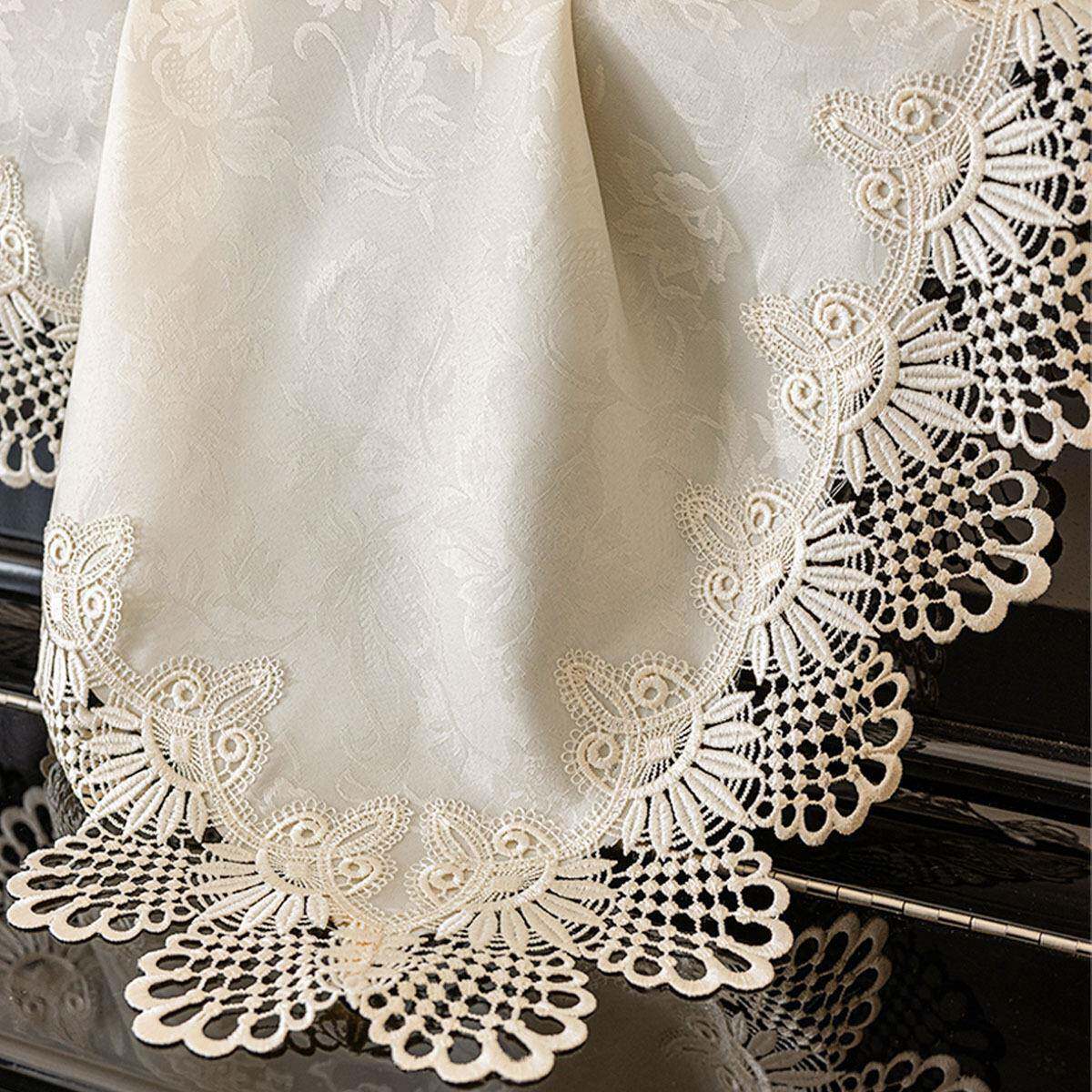 欧钢防尘罩琴蕾丝布艺防尘盖布法式ltao7588钢琴田园风钢琴盖罩巾