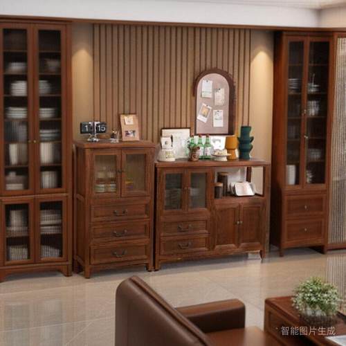 my实木斗卧柜简23约代收纳柜子室斗橱玄现关抽屉柜五带门储物柜五