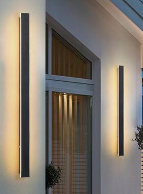 简壁灯外太阳能线条酒2019B灯别墅室极外围墙大门防户水庭院壁灯