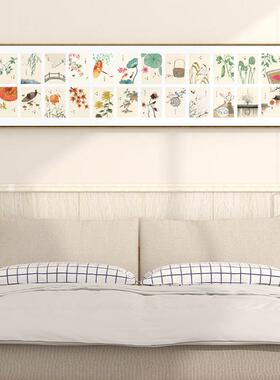 新式24二四节气中客沙发装饰画民宿卧室床厅头挂画玄VFY关日十式