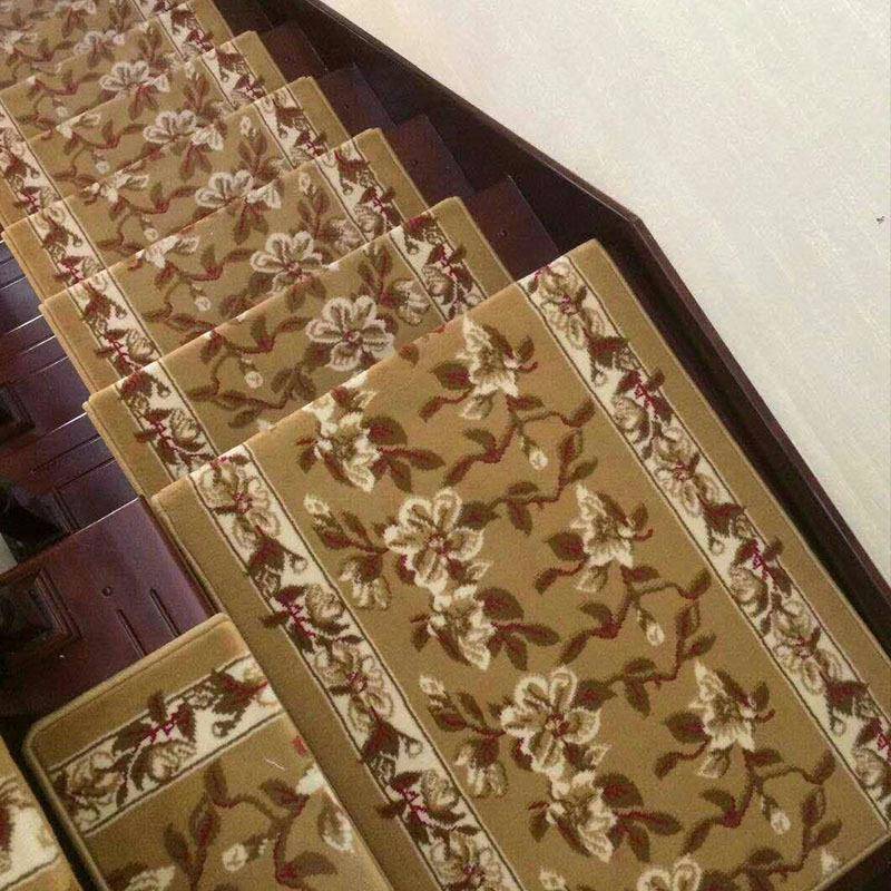 楼梯踏垫步垫水垫红LT-01地毯欧式木防滑垫加厚脚免胶走吸廊自粘