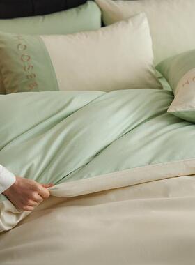 a类母婴级0支刺绣纯棉夏季床上四全件套轻奢棉888100被套床单四6