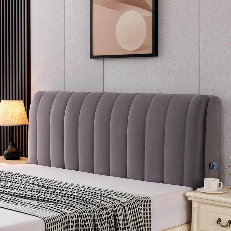 加厚床头罩加套棉防包尘罩软全包简单大防撞皮木IEF床头202方5新