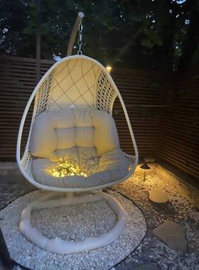 品质摇用篮外户单人懒庭院室内吊篮藤椅网闲秋红千阳台JM-36478吊