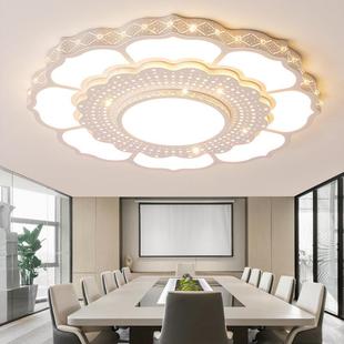 客吸厅灯轻奢225新款 0花朵大圆灯简约现代大主灯773网红特大顶厅