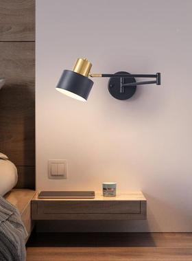 简约双摇头臂XL3216擦床壁室灯卧书房可调节LED壁灯节酒店走廊可