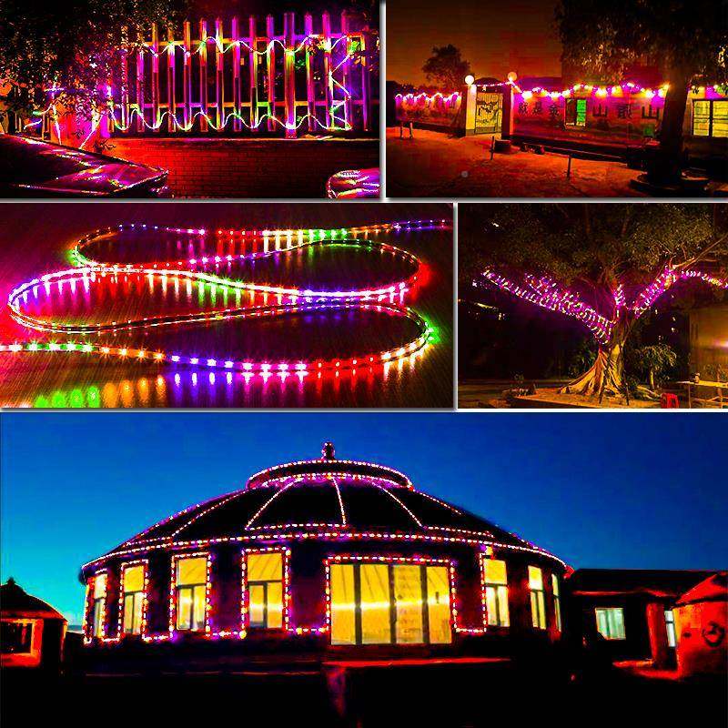 跑马灯带l灯ed灯条外防水七彩变2835-505光超亮牌匾彩外户墙追光,家装灯饰光源,室外LED灯带,淘宝优惠券,粉丝福利购,淘宝优惠卷