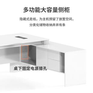 办公桌经桌主管桌老板桌简约现HH-089代尚老板办组公桌椅理合时办