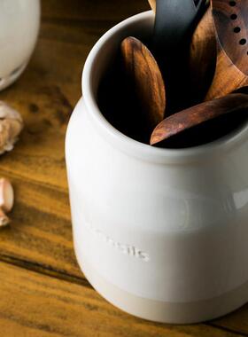 欧式瓷纳收具F755SS87罐厨房餐筷子勺陶子收纳盒筷子篓创意简约储